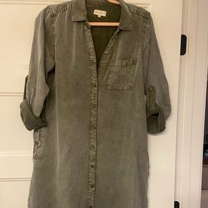 Thread + Supply Button Up Shirt Dress